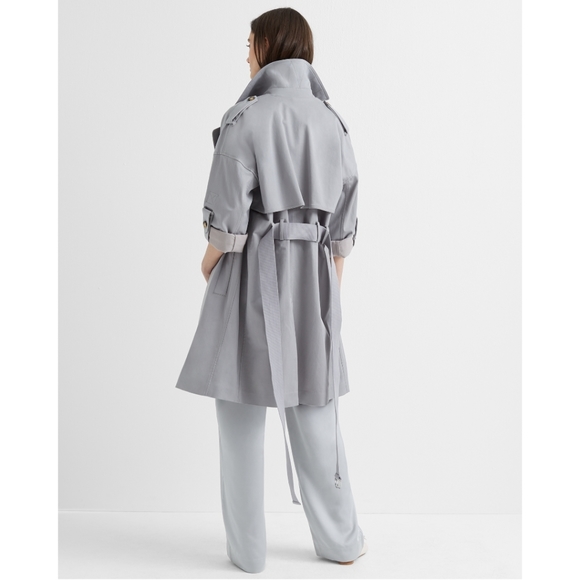 NWT Club Monaco Soft Trench w/ Adjustable Sleeves - Picture 4 of 5